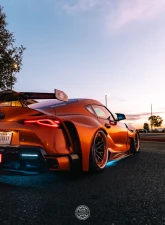 Zacoe Carbon Fiber 17pc Wide Body Kit FRP Toyota Supra MK5 A90 2020+                                     - TY-A90-GF-FL - Image 15