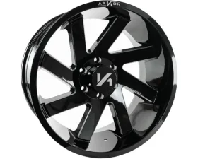 Arkon Off-Road Lincoln Wheel 20x10 8x6.5 -25 Left Directional Gloss Black w/ Milled Edges