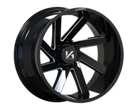 Arkon Off-Road Lincoln Wheel 20x12 8x6.5 -51 Left Directional Gloss Black w/ Milled Edges