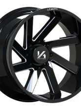 Arkon Off-Road Lincoln Wheel 20x12 8x6.5 -51 Left Directional Gloss Black w/ Milled Edges                                     - K10120208245L - Image 7