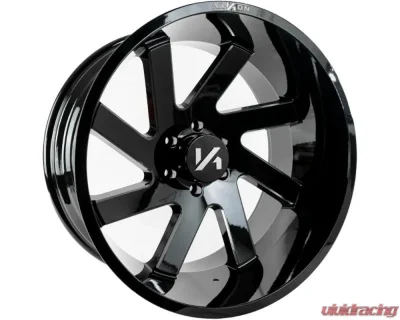 Arkon Off-Road Lincoln Wheel 22x12 8x170 -51 Left Directional Gloss Black w/ Milled Edges - K10122201745L