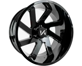 Arkon Off-Road Lincoln Wheel 22x12 6x5.5 -51 Left Directional Gloss Black w/ Milled Edges