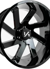 Arkon Off-Road Lincoln Wheel 22x12 5x5.5 -51 Right Directional Gloss Black w/ Milled Edges                                     - K10122208545R - Image 7