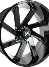 Arkon Off-Road Lincoln Wheel 24x12 6x5.5 -51 Left Directional Gloss Black w/ Milled Edges                                     - K10124208345L - Image 7