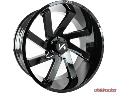 Arkon Off-Road Lincoln Wheel 24x12 6x5.5 -51 Left Directional Gloss Black w/ Milled Edges - K10124208345L