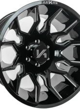 Arkon Off-Road Roosevelt Wheel 20x12 6x5.5 -51 Gloss Black w/ Milled Edges                                     - K13120208345 - Image 7