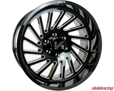 Arkon Off-Road Caesar Wheel 20x10 8x170 -25 Left Directional Gloss Black w/ Milled Edges - K14120101745L
