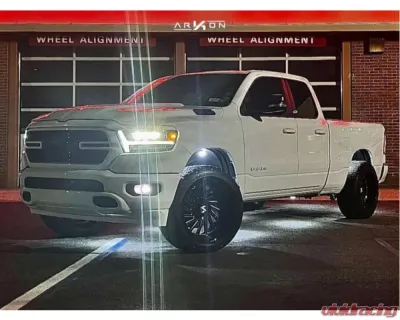 Arkon Off-Road Caesar Wheel 22x12 8x6.5 -51 Gloss Black Milled Alloy Left Directional - K14122208245L