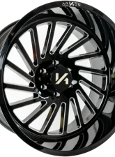 Arkon Off-Road Caesar Wheel 22x12 8x6.5 -51 Gloss Black Milled Alloy Right Directional                                     - K14122208245R - Image 7