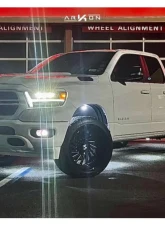 Arkon Off-Road Caesar Wheel 22x12 8x6.5 -51 Gloss Black Milled Alloy Right Directional                                     - K14122208245R - Image 7