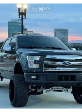 Arkon Off-Road Caesar Wheel 24x14 8x6.5 -81 Gloss Black Milled Edges Alloy                                     - K14124408243L - Image 6