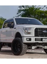 Arkon Off-Road Caesar Wheel 24x14 8x6.5 -81 Gloss Black Milled Edges Alloy                                     - K14124408243R - Image 2