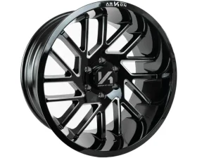 Arkon Off-Road Mandela Wheel 20x10 8x180 -25 Left Directional Gloss Black w/ Milled Edges