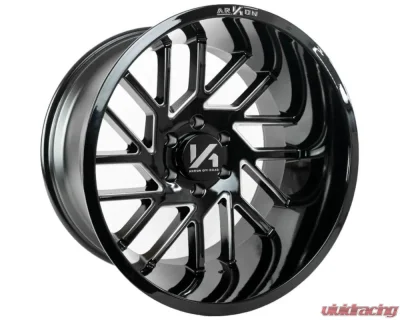 Arkon Off-Road Mandela Wheel 20x12 6x5.5 -51 Left Directional Gloss Black w/ Milled Edges - K15120208345L