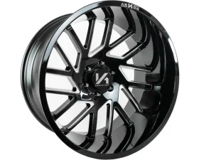 Arkon Off-Road Mandela Wheel 22x12 8x6.5 -51 Left Directional Gloss Black w/ Milled Edges