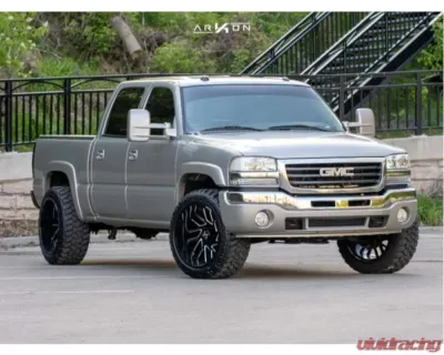 Arkon Off-Road Mandela Wheel 22x12 8x6.5 -51 Right Directional Gloss Black w/ Milled Edges - K15122208245R