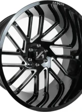 Arkon Off-Road Mandela Wheel 24x14 6x5.5 -81 Left Directional Gloss Black w/ Milled Edges                                     - K15124408343L - Image 7