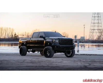 ARKON Off-Road Mandela Wheel 24x14 6x5.5 -81 Right Gloss Black with Milled Edges - K15124408343R