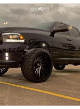 ARKON Off-Road Mandela Wheel 24x14 6x5.5 -81 Right Gloss Black with Milled Edges                                     - K15124408343R - Image 4