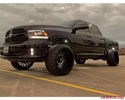 ARKON Off-Road Mandela Wheel 24x14 6x5.5 -81 Right Gloss Black with Milled Edges - K15124408343R