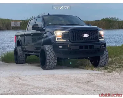 ARKON Off-Road Mandela Wheel 24x14 6x5.5 -81 Right Gloss Black with Milled Edges - K15124408343R