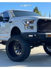 ARKON Off-Road Mandela Wheel 24x14 6x5.5 -81 Right Gloss Black with Milled Edges                                     - K15124408343R - Image 7