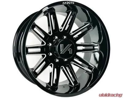 Arkon Off-Road Churchill Wheel 22x12 6x135 -51 Gloss Black w/ Milled Edges - K17122208945