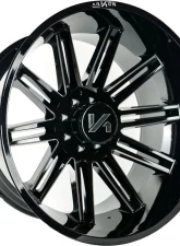 Arkon Off-Road Churchill Wheel 26x14 6x5.5 -81 Gloss Black w/ Milled Edges                                     - K17126408343 - Image 2
