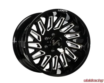 Arkon Off-Road Armstrong Wheel 20x10 6x5.5 -25 Gloss Black with Milled Edges - K18120108345L