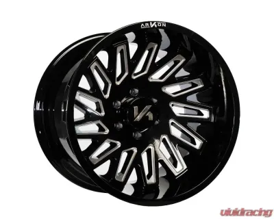 Arkon Off-Road Armstrong Wheel 20x12 6x5.5 -51 Right Gloss Black with Milled Edges - K18120208345R