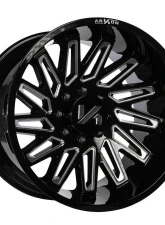 Arkon Off-Road Armstrong Wheel 22x12 8x6.5 -51 Left Gloss Black with Milled Edges                                     - K18122208245L - Image 3