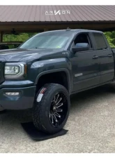 Arkon Off-Road Armstrong Wheel 22x12 8x6.5 -51 Left Gloss Black with Milled Edges                                     - K18122208245L - Image 2