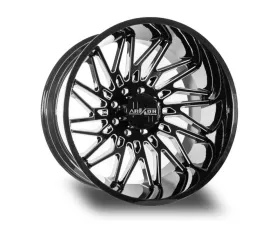 Arkon Off-Road Apollo Wheel 24x14 8x165.1 -81mm Gloss Black w/ Milled Spoke Edges