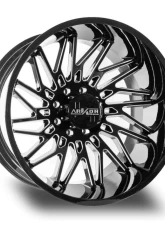 Arkon Off-Road Apollo Wheel 24x14 8x165.1 -81mm Gloss Black w/ Milled Spoke Edges                                     - K19124408243 - Image 5