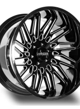 Arkon Off-Road Apollo Wheel 24x14 8x165.1 -81mm Gloss Black w/ Milled Spoke Edges                                     - K19124408243 - Image 2