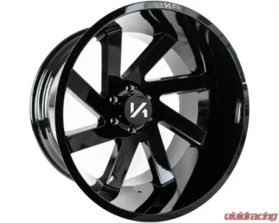 Arkon Off Road Lincoln Off-Road Wheel 24x14 6x5.5 -81mm Right Gloss Black - K10124408343R