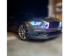 Striker Lights LLC OEM RGB Custom Headlights Ford Mustang S550 2015-2017