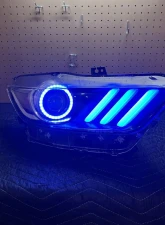 Striker Lights LLC OEM RGB Custom Headlights Ford Mustang S550 2015-2017                                     - SL-OE15HL - Image 6