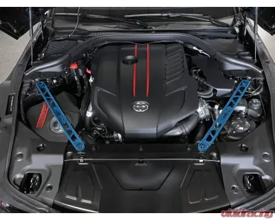 AFE Power Control Front Suspension Strut Brace Blue for Toyota GR Supra A90 2020-2024 - 450-721003-L