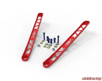 aFe Power Control Strut Brace Red for Toyota GR Supra A90 2020-2024, 14-Gauge Steel - 450-721003-R
