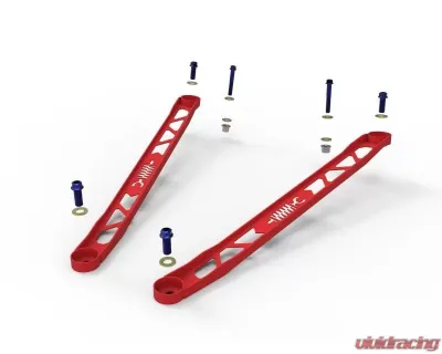 aFe Power Control Strut Brace Red for Toyota GR Supra A90 2020-2024, 14-Gauge Steel - 450-721003-R