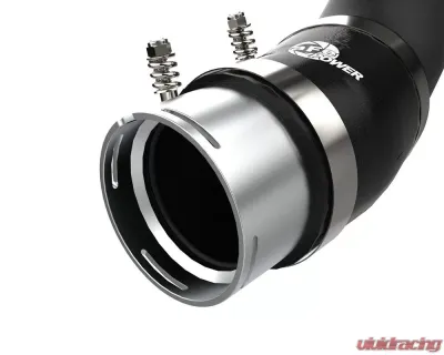 aFe Power Black BladeRunner Aluminum Hot and Cold Charge Pipe Kit GM Diesel Trucks V8-6.6L (td) L5P 2020-2021 - 46-20444-B