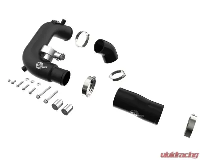 aFe Power BladeRunner 2-1/2" Aluminum Black Hot Charge Pipe Jeep Wrangler JL L4-2.0L t 2018-2023 - 46-20468-B