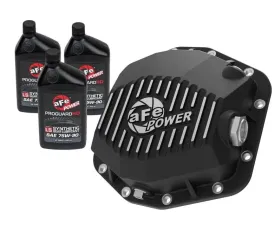 aFe Power Differential Cover w/ Machined Fins| Gear Oil Black Pro Series Rear Ford Bronco L4-2.3L|V6-2.7L 2021-2023