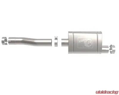 aFe Power Apollo GT Series 3" Stainless Steel Muffler Upgrade with Single Valve GM Silverado | Sierra 1500 V8-6.2L 2020-2024 - 49C44137