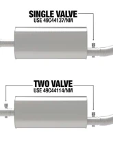 aFe Power Apollo GT Series 3" Stainless Steel Muffler Race Pipe with Single Valve GM Silverado | Sierra 1500 V8-6.2L 2020-2024                                     - 49C44137NM - Image 2