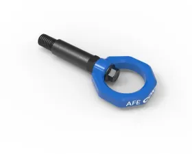 aFe Power Control Front Tow Hook Blue Toyota GR Supra A90 L4/L6 2020-2024
