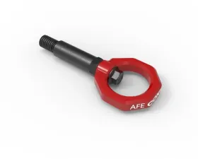 aFe Power Control Front Tow Hook Red Toyota GR Supra A90 L4/L6 2020-2024
