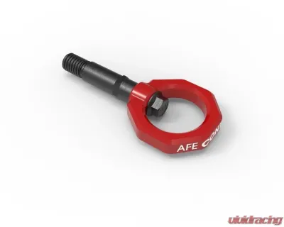 aFe Power Control Rear Tow Hook Red Toyota GR Supra A90 L4/L6 2020-2024 - 450-721002-R