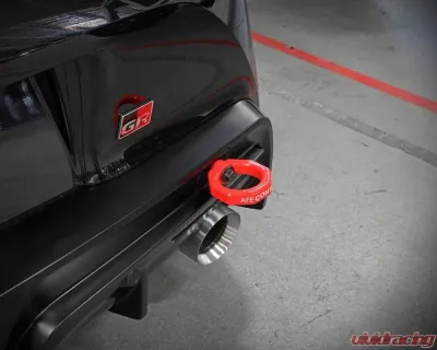 aFe Power Control Rear Tow Hook Red Toyota GR Supra A90 L4/L6 2020-2024 - 450-721002-R